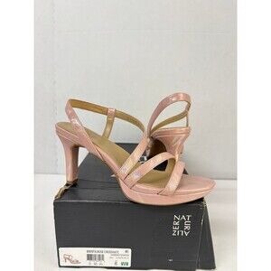 Naturalizer Women's Brenta Rose Strappy Dress Stiletto Platform Heels Sz 8 Wide